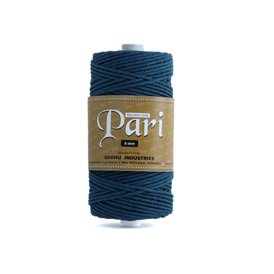 4mm Twisted (3Ply) | Teal Blue | 150 Metres | 1kg Spool | Cotton | No 39