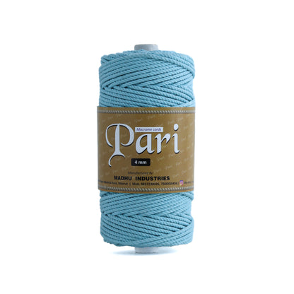 4mm Twisted (3Ply) | Aqua Blue | 150 Metres | 1kg Spool | Cotton | No 40