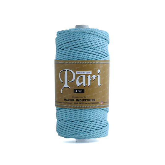 4mm Twisted (3Ply) | Aqua Blue | 150 Metres | 1kg Spool | Cotton | No 40