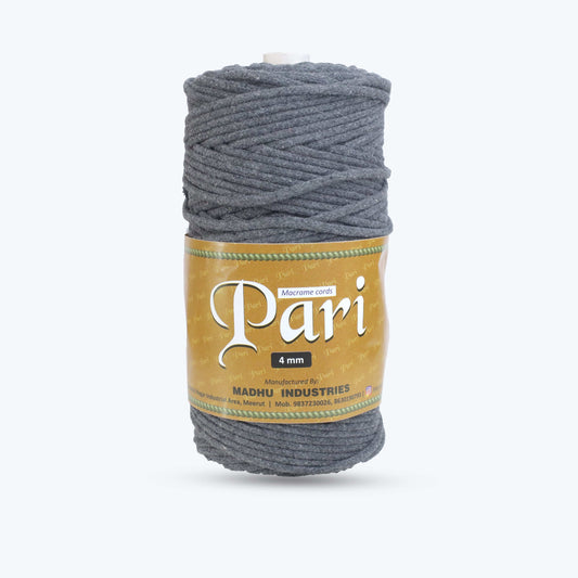 4mm Braided | Dark Grey | 140 Meters | 1Kg Spool | Cotton | No 02