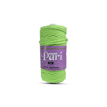 5mm Braided | Parrot Green | Approx 100 Metres | 1kg Spool | Cotton | No 13