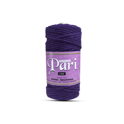 5mm Braided | Violet | Approx 100 Metres | 1kg Spool | Cotton | No 21