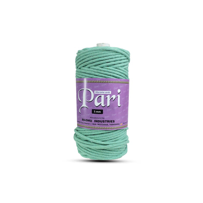 5mm Braided | Mint Green | Approx 100 Metres | 1kg Spool | Cotton | No 35