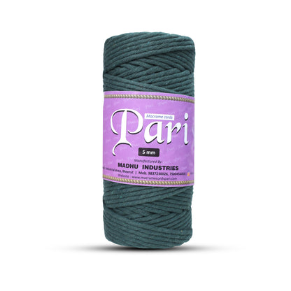 5mm Single Strand | Forrest Green | Approx 100 Metres | 1kg Spool | Cotton | No 10