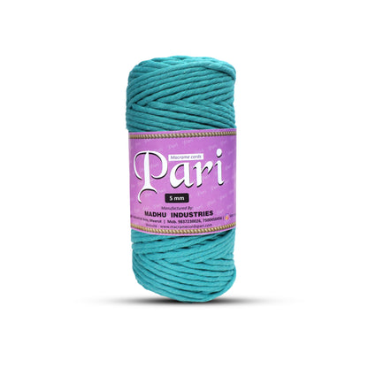 5mm Single Strand | Sea Green | Approx 100 Metres | 1kg Spool | Cotton | No 12