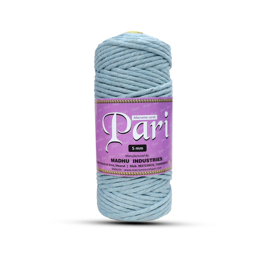 5mm Single Strand | Mint Blue | Approx 100 Metres | 1kg Spool | Cotton | No 25