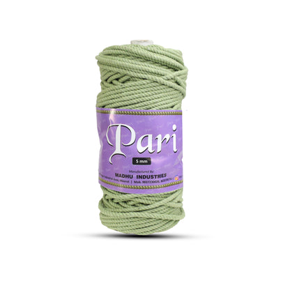 5mm Twisted (3Ply) | Olive Green | Approx 100 Metres | 1kg Spool | Cotton