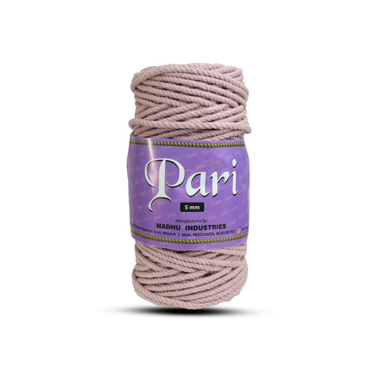 5mm Twisted (3Ply) | Baby Pink | Approx 100 Metres | 1kg Spool | Cotton | No 18