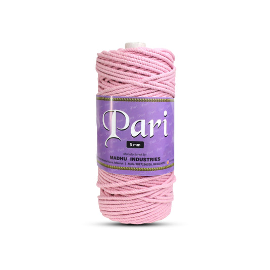 5mm Twisted (3Ply) | Bubble Gum Pink | Approx 100 Metres | 1kg Spool | Cotton | No 26