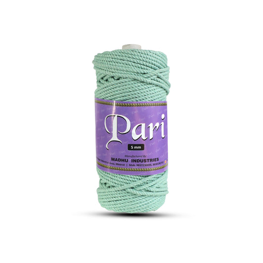 5mm Twisted (3Ply) | Mint Green | Approx 100 Metres | 1kg Spool | Cotton | No 35