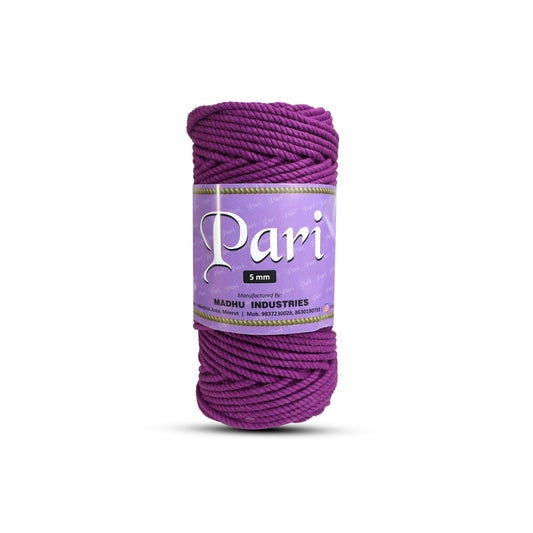 5mm Twisted (3Ply) | Reddish Purple | Approx 100 Metres | 1kg Spool | Cotton