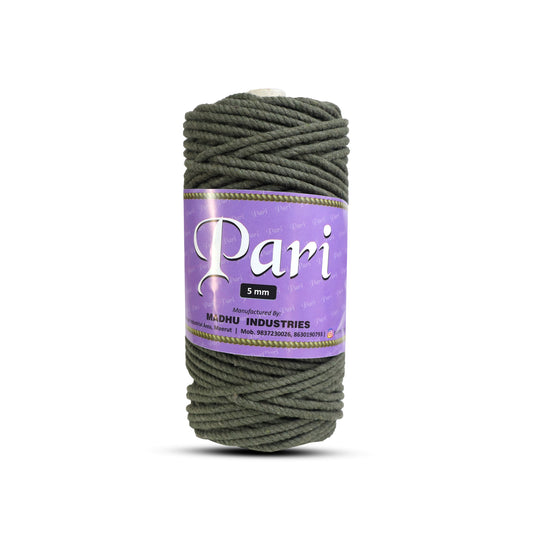 5mm Twisted (3Ply) | Army Green | Approx 100 Metres | 1kg Spool | Cotton | No 38