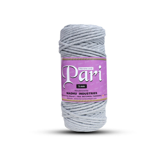 5mm Single Strand | Steel Grey | Approx 100 Metres | 1kg Spool | Cotton | No 24