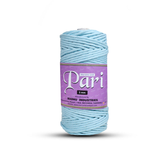 5mm Single Strand | Aqua Blue | Approx 100 Metres | 1kg Spool | Cotton | No 40