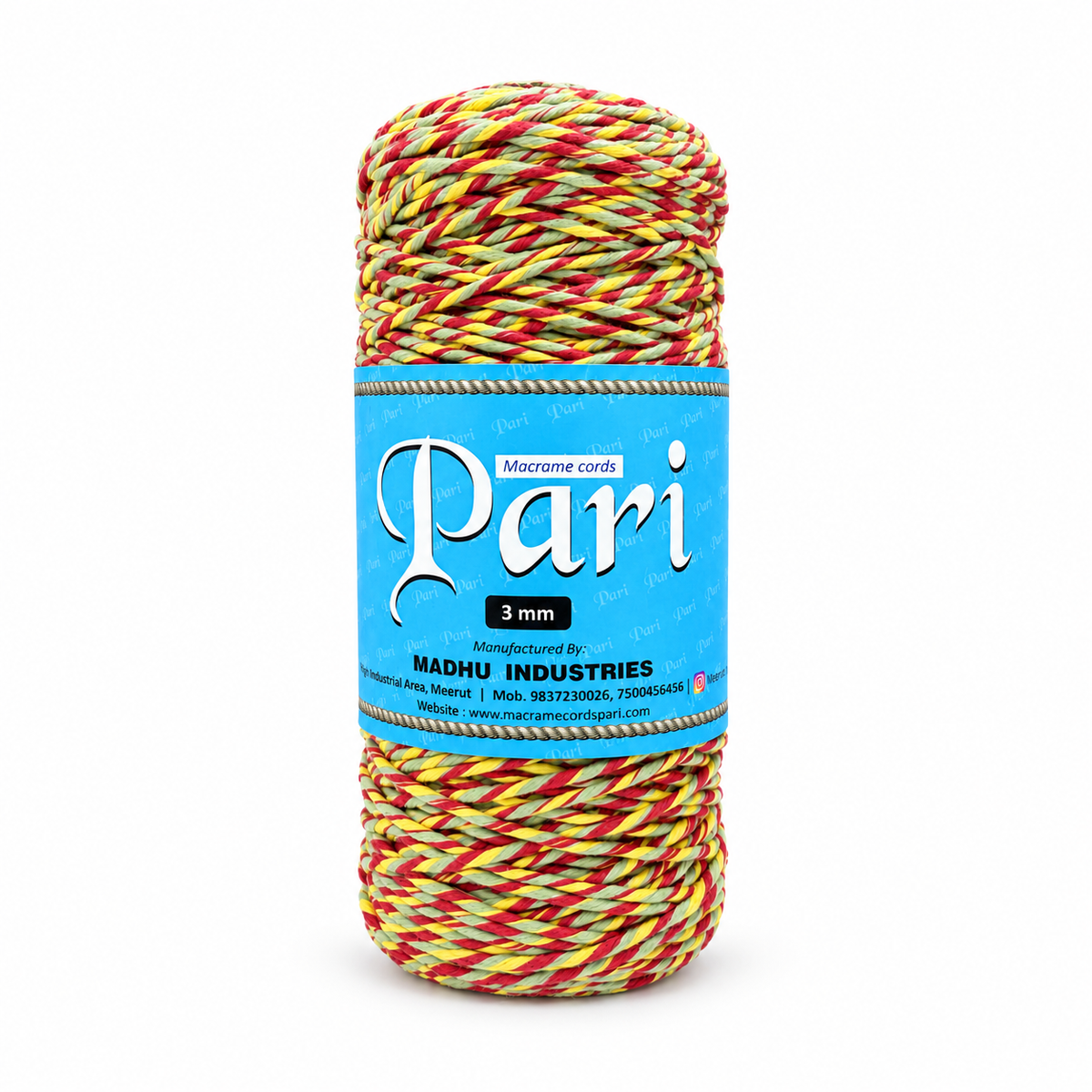 3mm Single Strand Multicolor | Carnival Crush | Approx 200 - 250 Metres | 1kg Spool