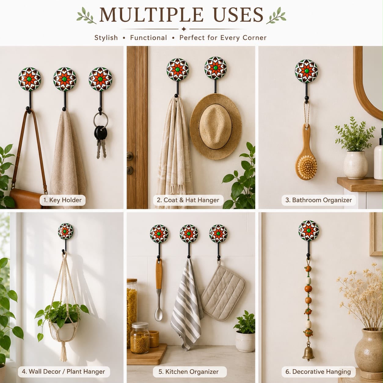 Ceramic Wall Hooks