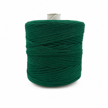 Soft Tshirt Yarn | 500grams | Forest Green Colour | Perfect for Macrame, Crochet & DIY Project