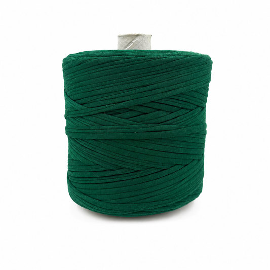 Soft Tshirt Yarn | 500grams | Forest Green Colour | Perfect for Macrame, Crochet & DIY Project