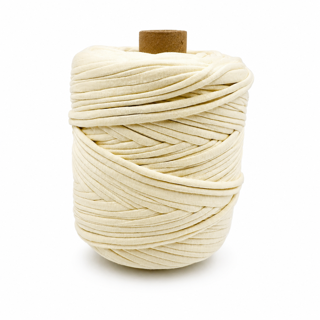 Soft TShirt Yarn Roll | 500grams | Light Yellow Color | Perfect for Macramé, Crochet & DIY Projects