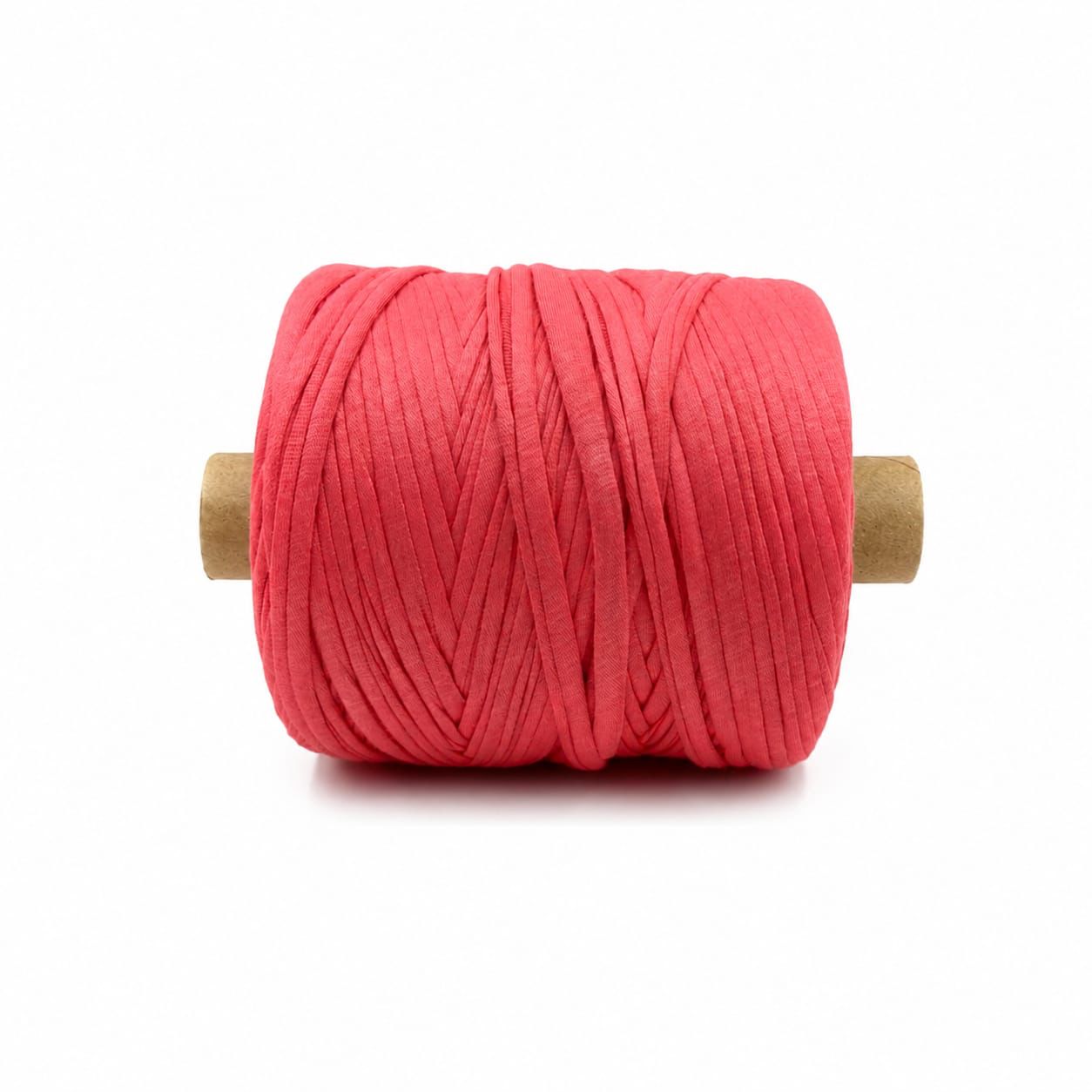 Soft TShirt Yarn Roll | 500grams |Tomato Red Colour| Perfect for Macramé, Crochet & DIY Projects