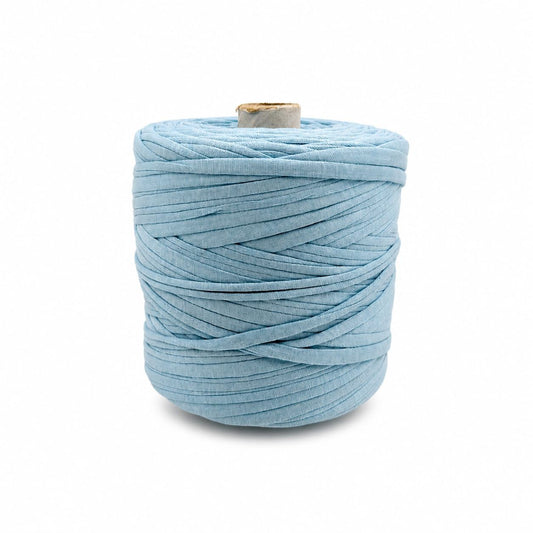 Soft TShirt Yarn Roll | 500grams| Aqua Blue Colour| Perfect for Macramé, Crochet & DIY Projects