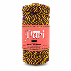 2mm Twisted Multicolor | Purple+Yellow| Approx 350-400 meters | 1Kg