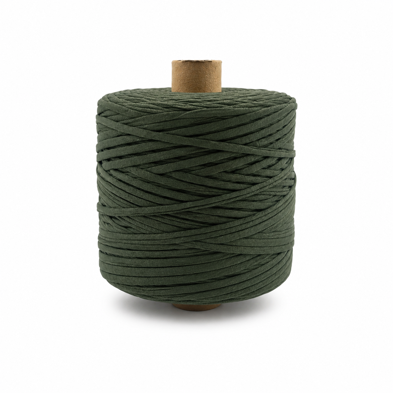 Soft Tshirt Yarn | 500grams | Army Green Colour | Perfect for Macrame, Crochet & DIY Project