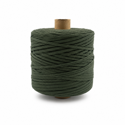Soft Tshirt Yarn | 500grams | Army Green Colour | Perfect for Macrame, Crochet & DIY Project