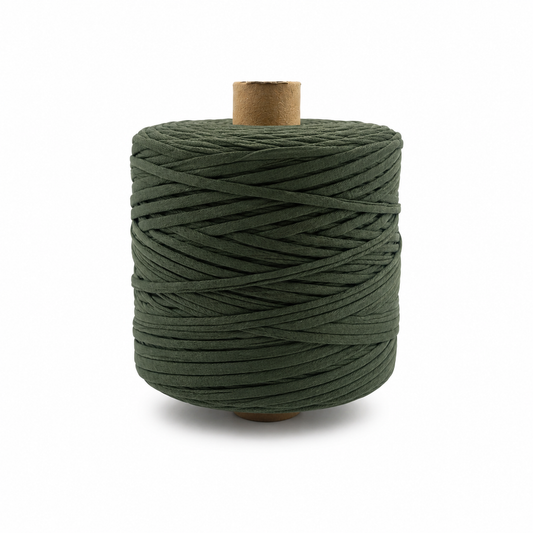 Soft Tshirt Yarn | 500grams | Army Green Colour | Perfect for Macrame, Crochet & DIY Project