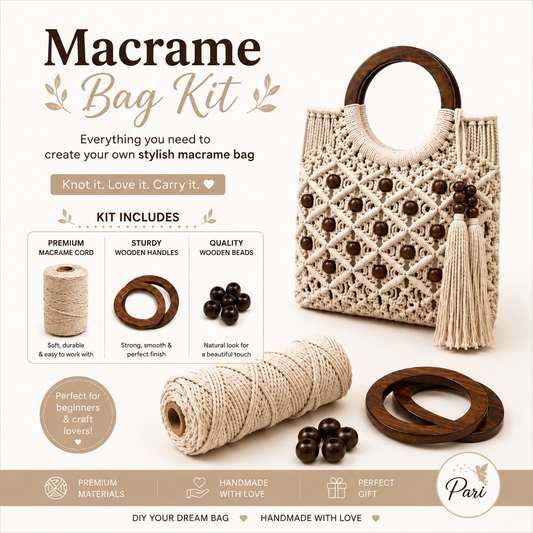Macrame Bag Kit - DIY Craft Kit
