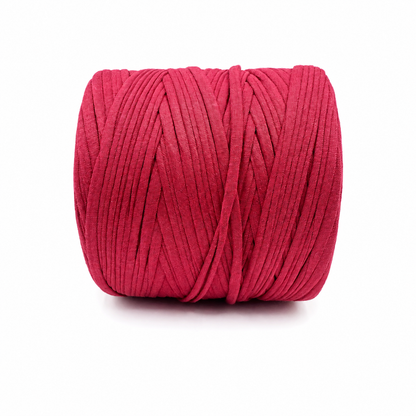Soft Tshirt Yarn | 500grams | Ruby Pink Colour | Perfect for Macrame, Crochet & DIY Project