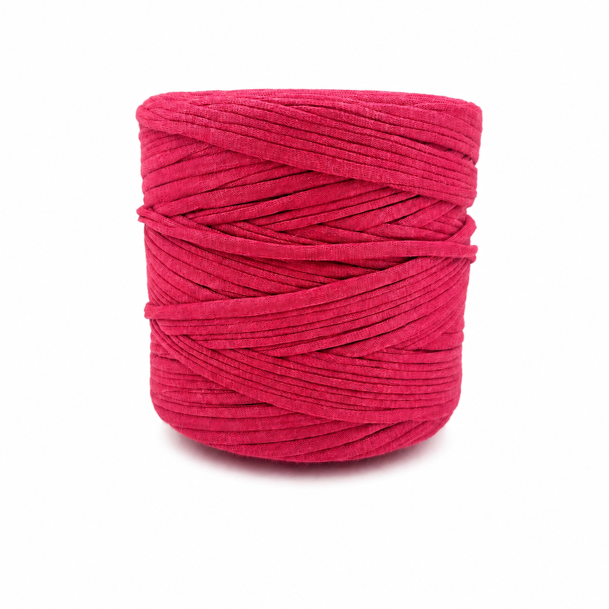 Soft Tshirt Yarn | 500grams | Ruby Pink Colour | Perfect for Macrame, Crochet & DIY Project