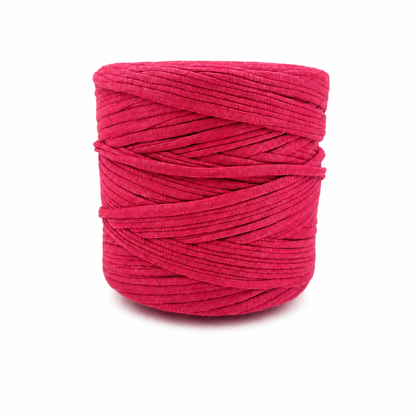Soft Tshirt Yarn | 500grams | Ruby Pink Colour | Perfect for Macrame, Crochet & DIY Project