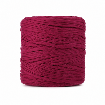 Soft Tshirt Yarn | 500grams | Dark Magenta Colour | Perfect for Macrame, Crochet & DIY Project