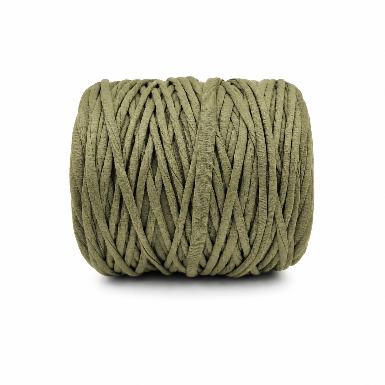 Soft Tshirt Yarn | 500grams | Moss Green Colour No. 15 | Perfect for Macrame, Crochet & DIY Project