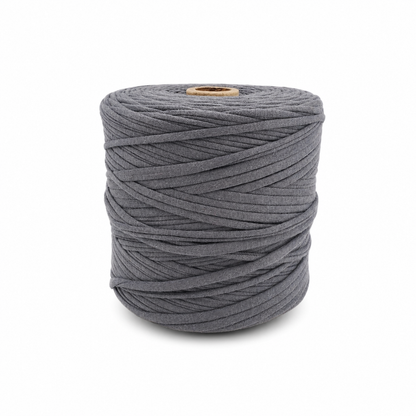 Soft Tshirt Yarn | 500grams | Dark Grey Colour No. 11 | Perfect for Macrame, Crochet & DIY Project