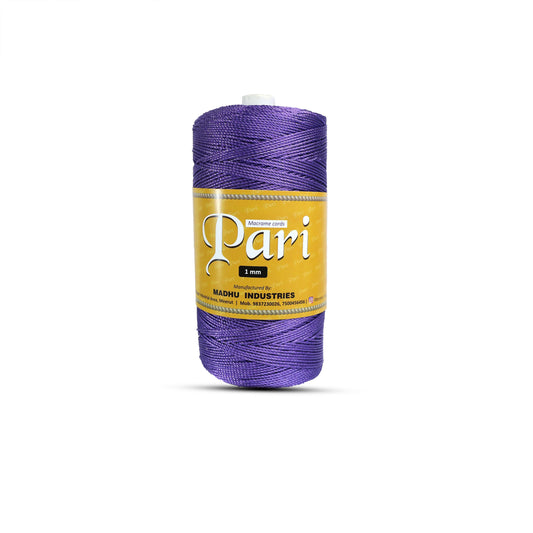1mm Twisted 3ply Metallic / Zari Cords | Violet | Approx 750 - 800 Metres | 1kg Spool
