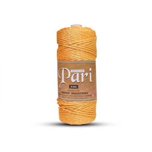 4mm Braided Polyester Outside Cotton Inside | Golden Mustard | 150 Metres | 1kg Spool