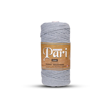 4mm Knitted | Steel Grey | 140 Meters | 1Kg Spool | Cotton