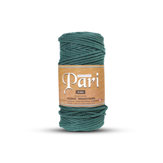 4mm Knitted | Forest Green | 140 Meters | 1Kg Spool | Cotton