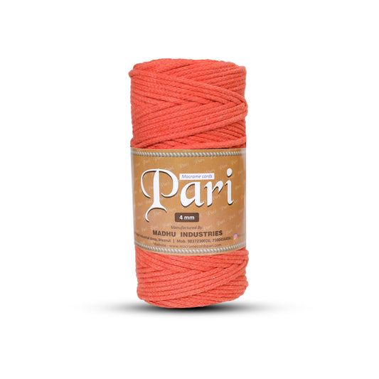 4mm Knitted | Rust | 140 Meters | 1Kg Spool | Cotton