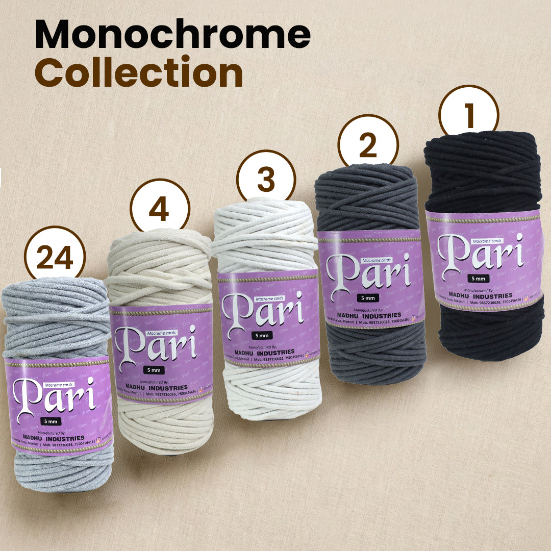 5mm Braided | Off White | Approx 100 Metres | 1kg Spool | Cotton | No 04