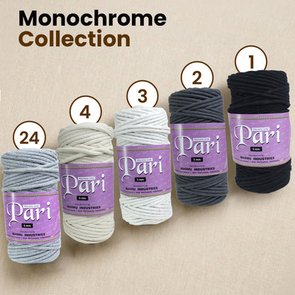 5mm Braided | Off White | Approx 100 Metres | 1kg Spool | Cotton | No 04