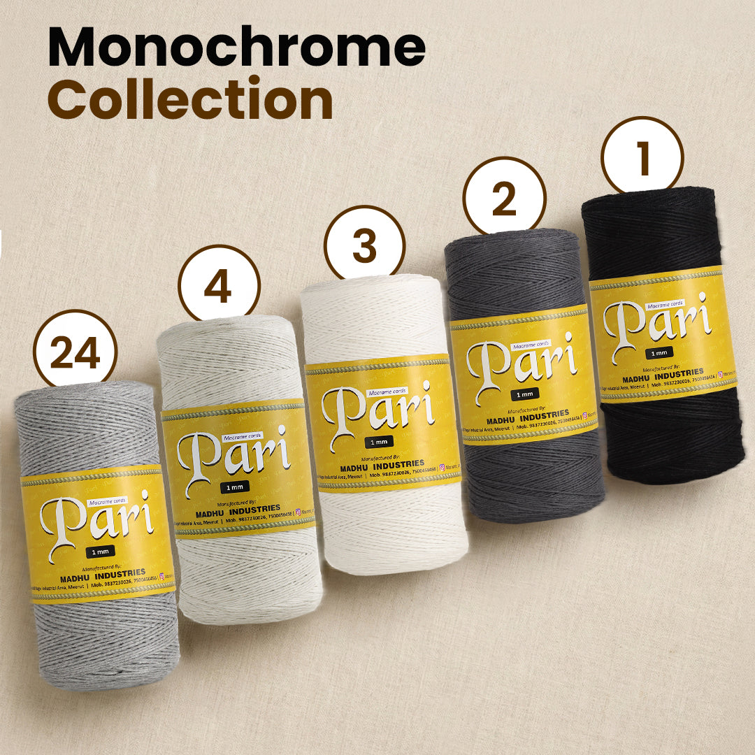 1mm Single Strand | Black | 750 Metres | 1kg Spool | Cotton | No 01