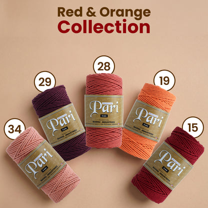 4mm Twisted (3Ply) | Rust | 150 Metres | 1kg Spool | Cotton | No 28