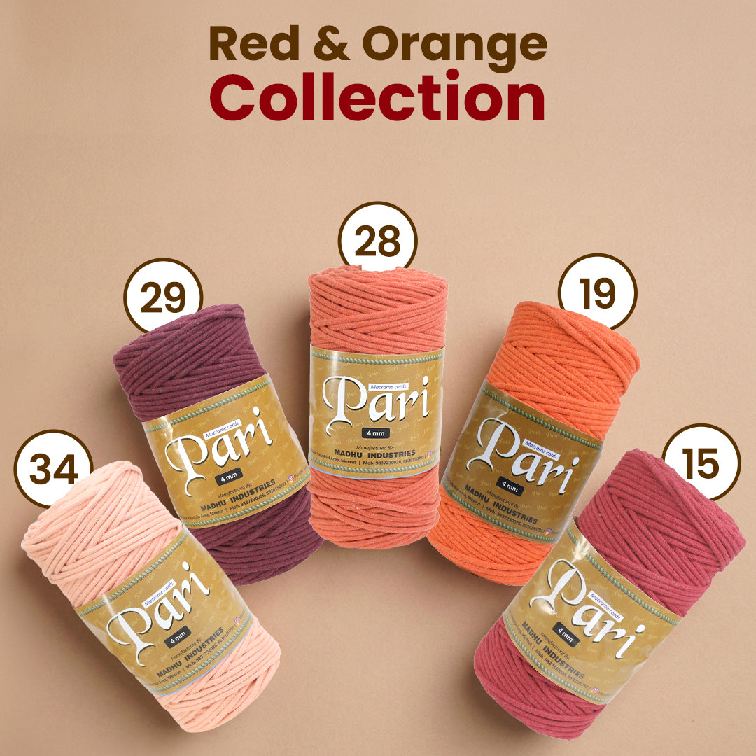 4mm Braided | Rust | 140 Meters | 1Kg Spool | Cotton | No 28