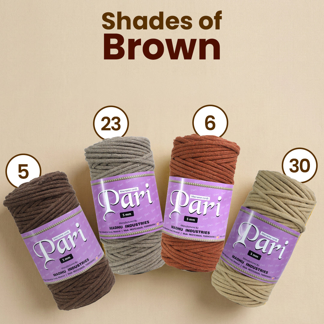 5mm Braided | Beige | Approx 100 Metres | 1kg Spool | Cotton | No 30