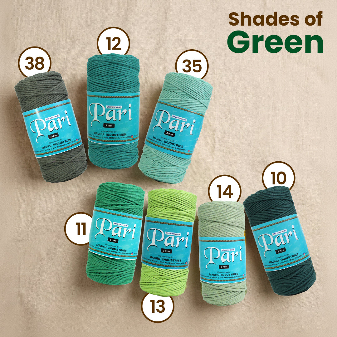 4mm Single Strand | Mint Green | 150 Metres | 1kg Spool | Cotton  |No 35