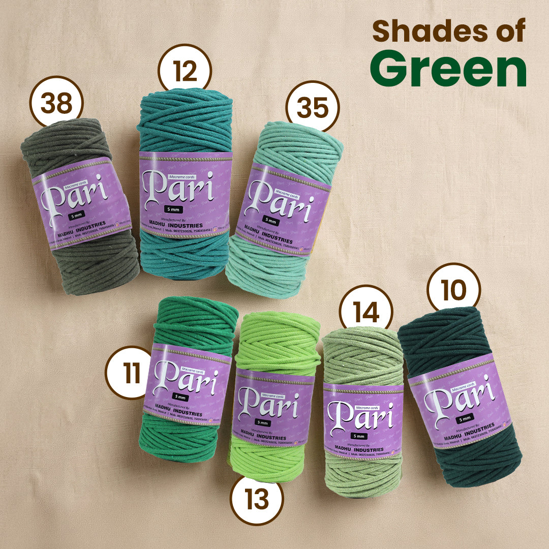 5mm Braided | Mint Green | Approx 100 Metres | 1kg Spool | Cotton | No 35