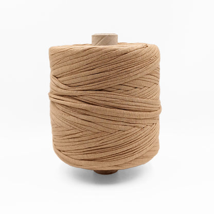 Soft TShirt Yarn Roll | 500grams | Beige Color | Perfect for Macramé, Crochet & DIY Projects